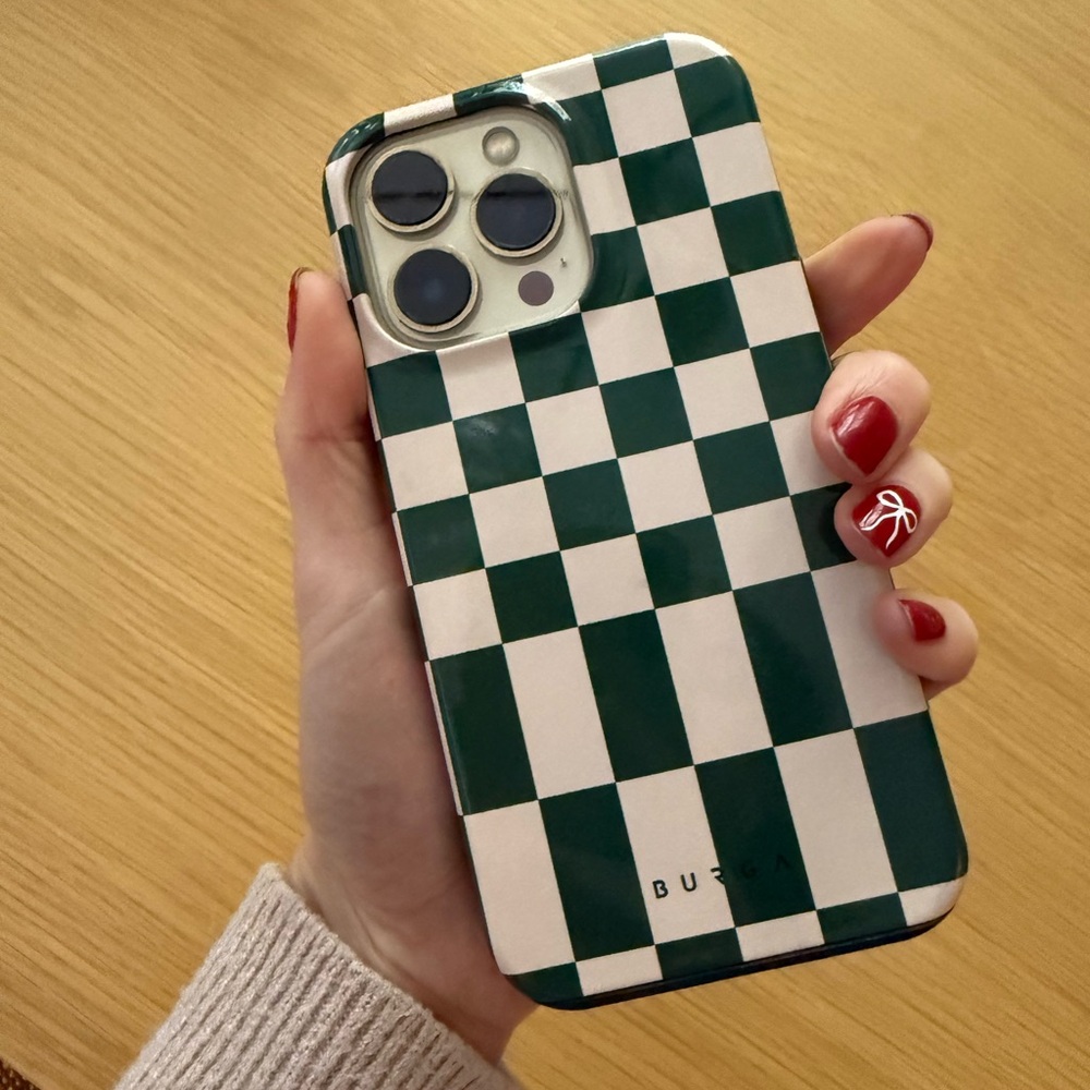 Burga iPhone Case checker print